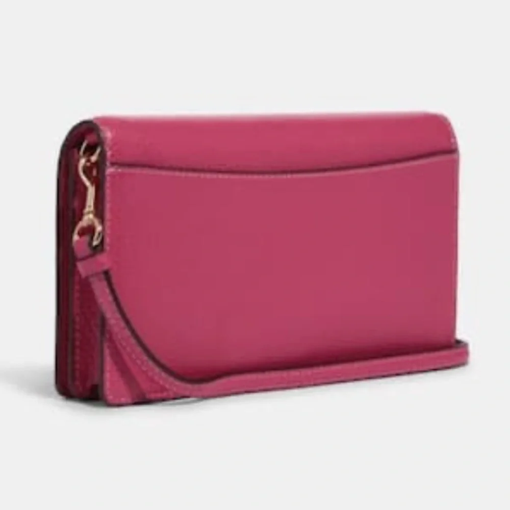 COACH Anna Foldover Clutch Crossbody With Chain